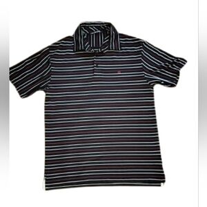 Travis Mathew Striped Polo Shirt Men's Medium